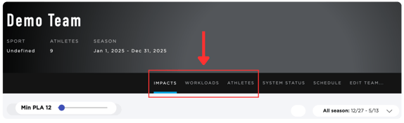 Portal - Viewing Data - Tabs